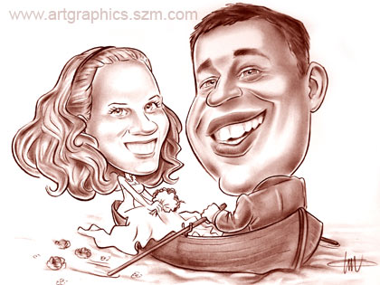 karikatura_140_caricature_cln_parova_sepia