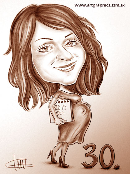 karikatura_111_caricature_pregnant_sepia