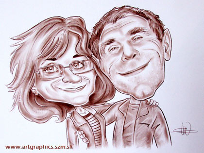 karikatura_126_caricature_parova_sepia