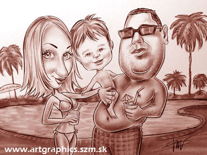 karikatura_101_caricature_rodinna_sepia