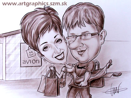 karikatura_107_caricature_avion_sepia