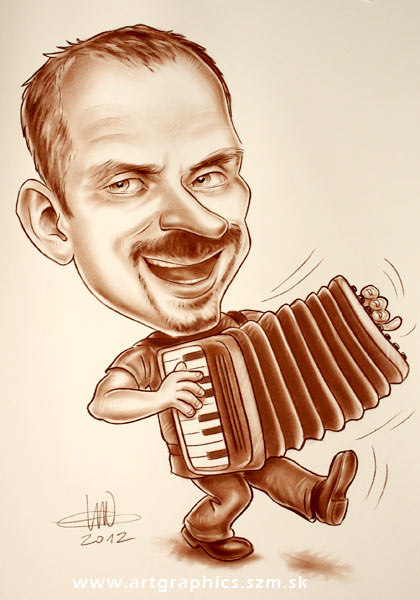 karikatura_193_akordeon_caricature_a3_sepia