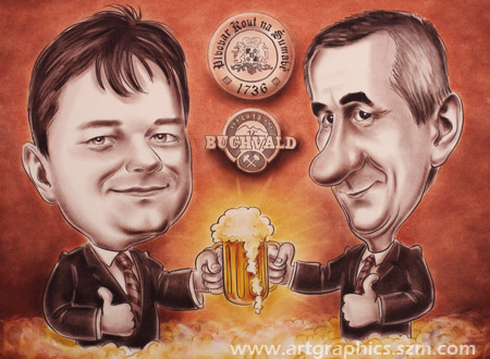 karikatura_237_pivo_70x50cm_sepia